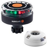 Navisafe Navilight Tricolor 2NM w/Navibolt Base & Horizontal Mount - White 342KIIT5